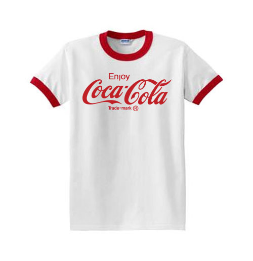 Coca Cola T-Shirt V Ausschnitt Shirt 100% Baumwolle Lady Size XL X-Large 