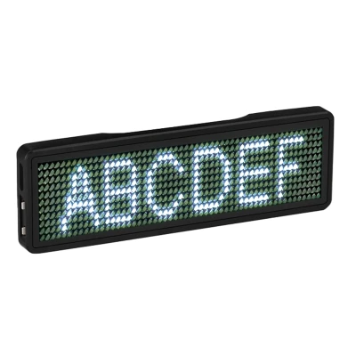 Bluetooth LED Name Badge Rechargeable Light Sign DIY Programmable Scrolling Message Board Display LED