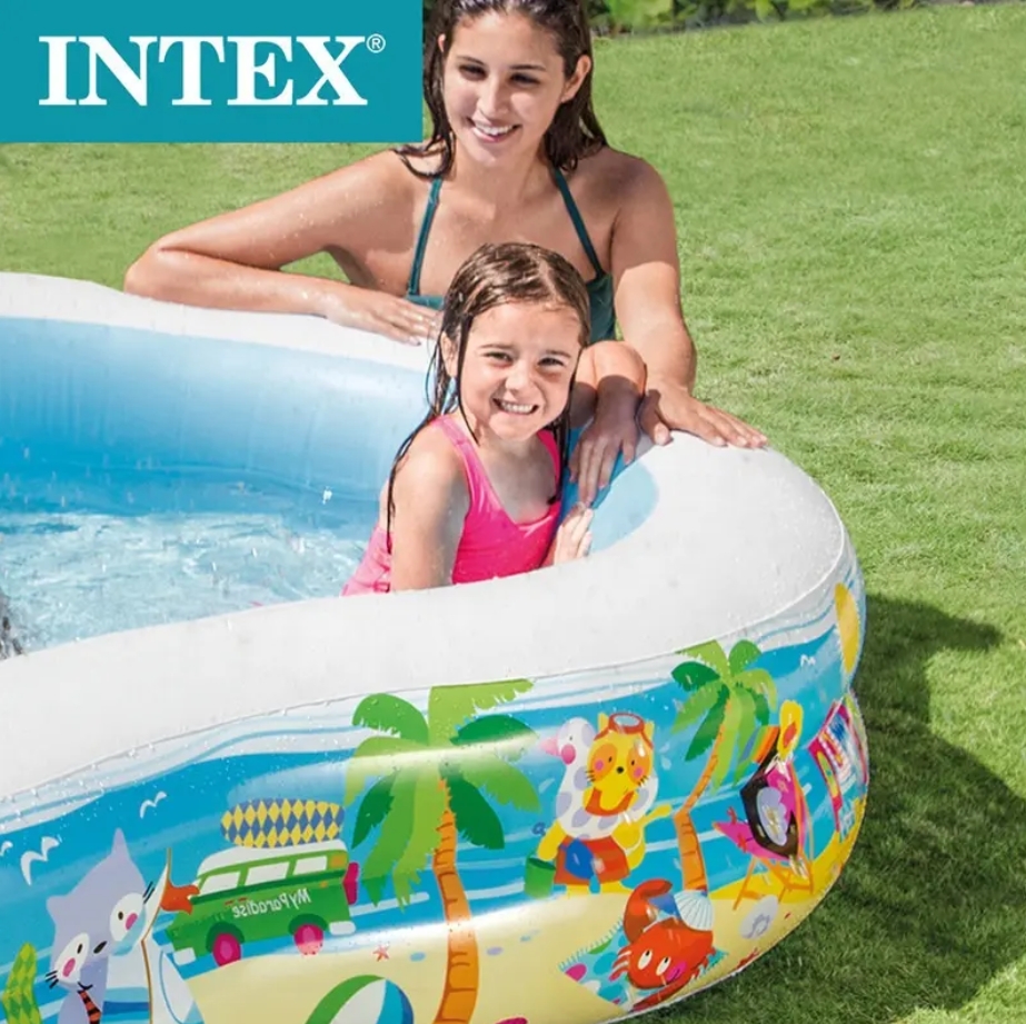 สระน้ำเป่าลม Pool Paradise Lagoon Intex 56490 สระน้ำครอบครัว 2.62 เมตร ...