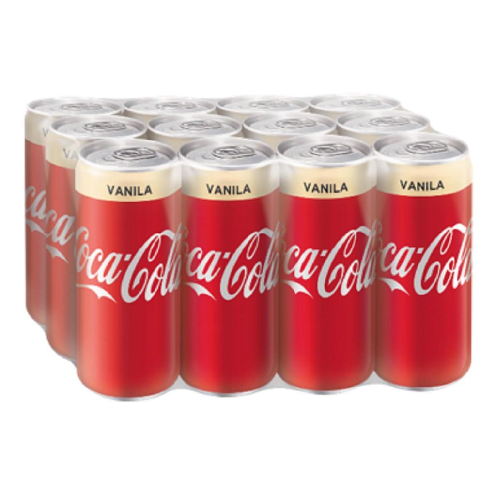 🚛💨พร้อมส่ง🥤โค้ก Coke 320 ml 1 แพค (12 กระป๋อง) วนิลา 1 แพค
