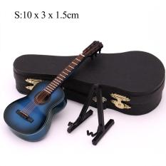 Đàn Guitar Mini Mô Hình Thu Nhỏ Guitar Cổ Điển Thu Nhỏ Bằng Gỗ Mini Nhạc Cụ Bộ Sưu Tập Mô Hình