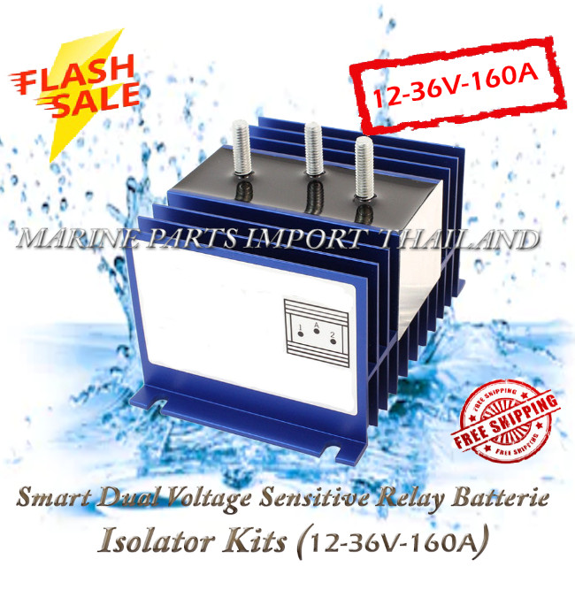 Dual Battery Isolator 12-36V-160 AMPS , with 3poles isolate 2 batteries
