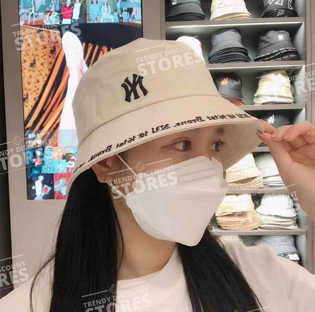 100 authentic MLB monogram bucket hat NEW YORK YANKEES bucket hat model