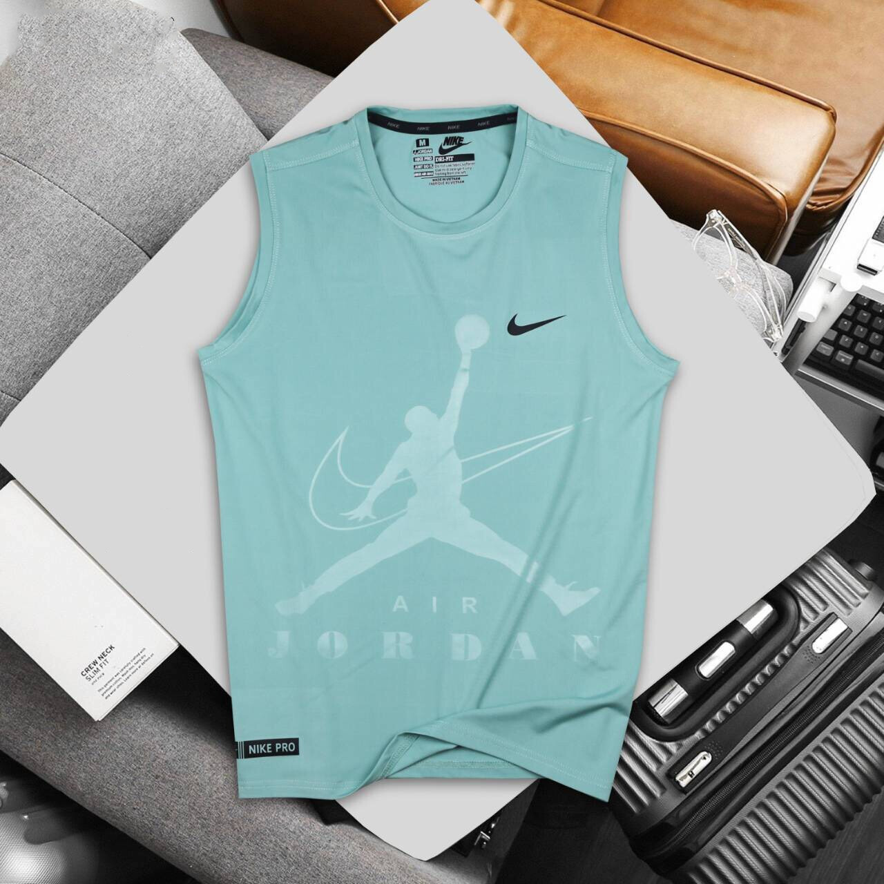 ของแท้อย่างเป็นทางการ Nike Unisex เสื้อกั๊กกีฬา วรรคเดียวกันในห้าง Y026-04