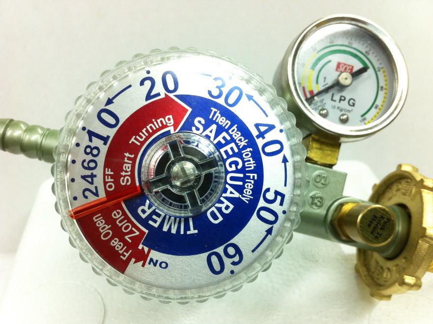 SCG หัวปรับแก๊ส แรงดันต่ำ แบบปลอดภัย มีมาตรวัดความดัน ตั้งเวลาได้ R-500 ...