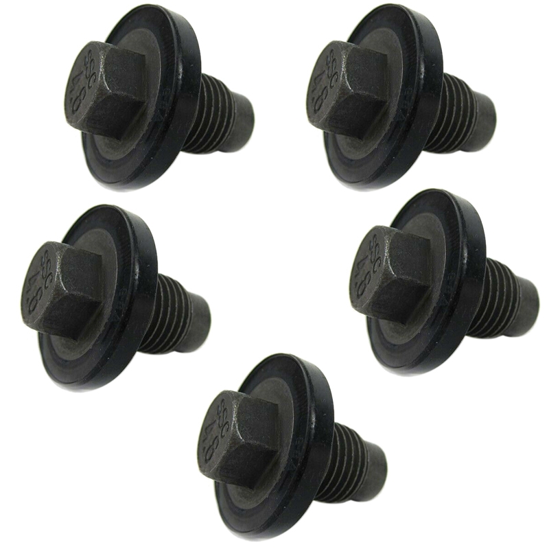 Lot of 5 for Dodge Chrysler Jeep Oil Pan Drain Plug Screw Bolt 06507741AA