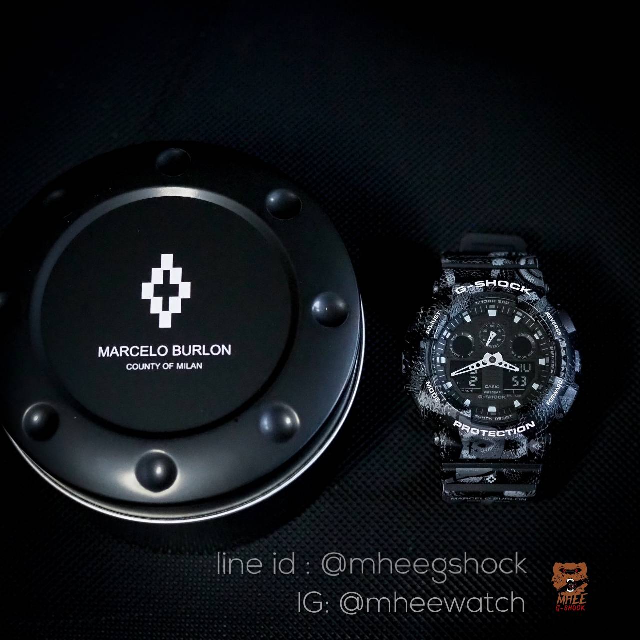 G-Shock x Marcelo Burlon Limited Edition รุ่น GA-100MRB-1A ของแท้