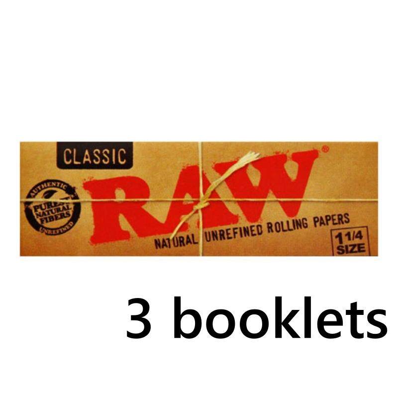 กระดาษโรล RAW Classic 1 ¼ size Rolling Paper (3 ตลับ)