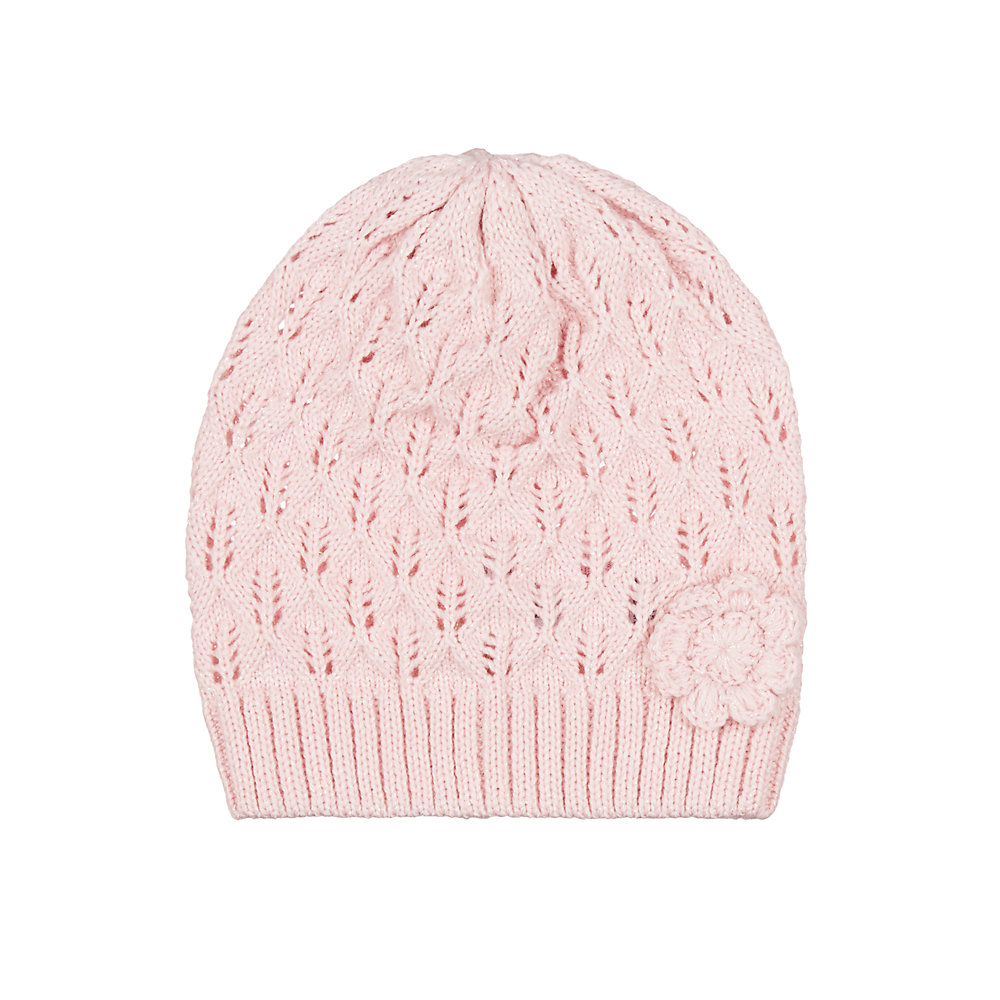หมวกเด็ก mothercare pink pointelle hat TD240