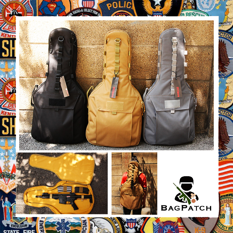 Bagpatch กระเป๋าปืนทรงกีตาร์ สี ดำ ทราย เทา อุปกรณ์อะไหล่ปีนบีบีกัน สำหรับเล่น กีฬาประเภทยิง ปืนแอร์ซอฟต์ บีบีกัน ปืนลมอัดแก๊ส ปืนแอร์ซอฟต์  #00000120