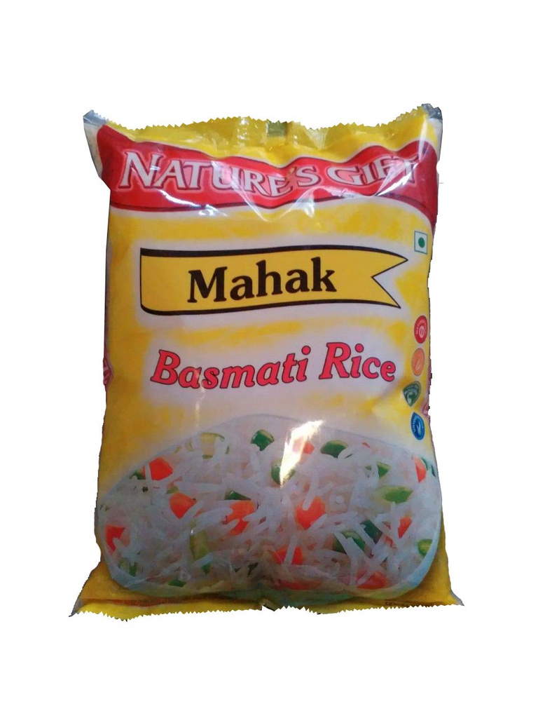 Nature's Gift Mahak Basmati Rice 1kg -- เนเจอร์กิฟ มาฮัก ข้าวบัสมาติ ขนาด 1kg