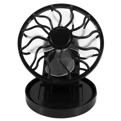 Clip-On Solar Cell Fan Sun Power Energy Panel Cooling