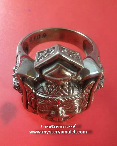 แหวนพ่อแก่ เนื้ออัลปาก้า ครูบากฤษณะ สำนักสงฆ์เวฬุวัณ จ.นครราชสีมา มีไซค์ เบอร์ 7-12