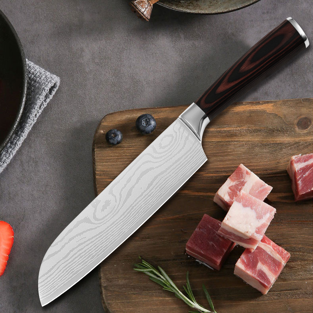 มีดทำครัว มีดทำครัวคมๆ มีดทำครัวญีปุน มีดเชฟ Professional Chef Knife with Gift Box Kitchen Knife High Carbon Japanese Cooking Knife
