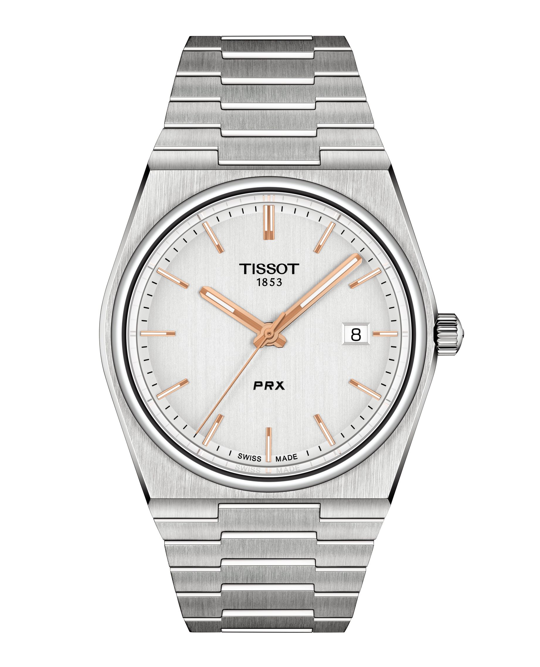 Tissot PRX ทิสโซต์ พีอาร์เอ็กซ์ T1374101103100 สีเงิน นาฬิกาผู้ชาย