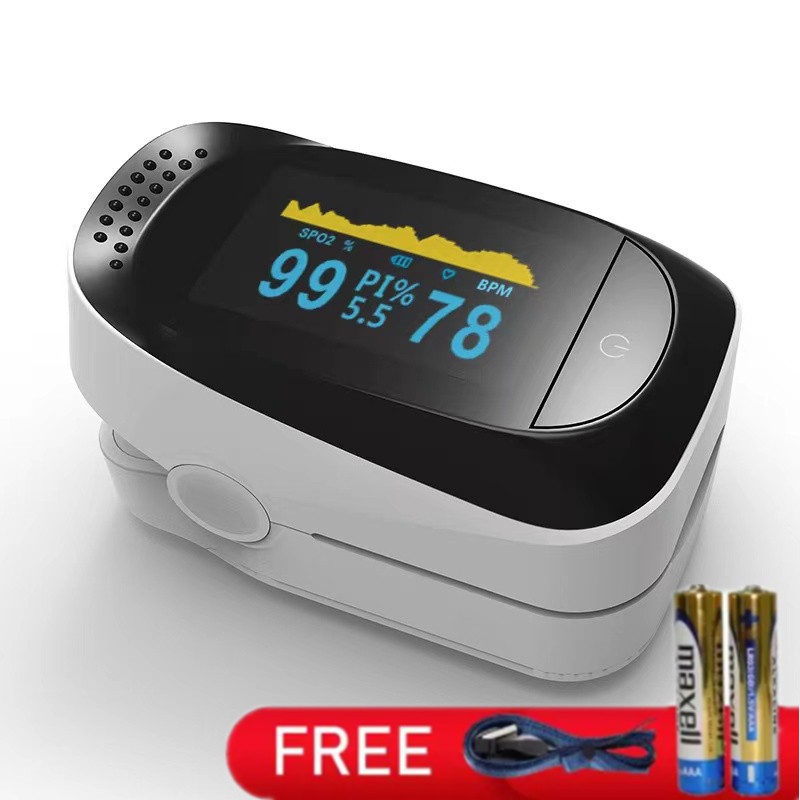 （สีเทา ）พร้อมส่ง เครื่องวัดออกซิเจนในเลือด  วัดออกซิเจน วัดชีพจร Fingertip Pulse Oximeter อุปกรณ์ตรวจวัดชีพจร เครื่องวัดออกซิเจนในเลือด Heart Rate Monitor Medical Blood Oxygen