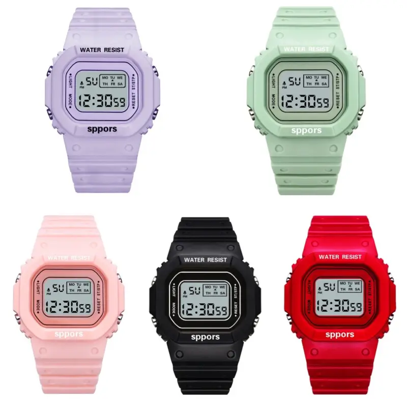 ภาพหน้าปกสินค้านาฬิกาผู้หญิง รุ่นใหม่สีพาสเทล มีให้เลือกถึง 7 สี กันน้ำไม่ได้ จากร้าน super shop 1580304612 บน Lazada