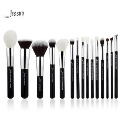 Jessup Individual Brush Set T180-15PCS Black Silver