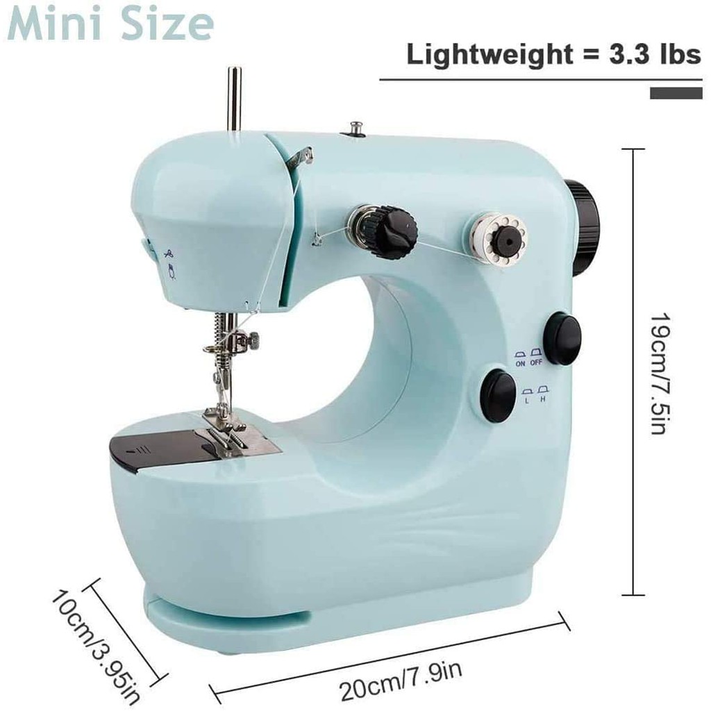 จักรเย็บผ้าแบบพกพา ขนาดเล็ก จักรเย็บผ้าไฟฟ้า Mini portable sewing machine