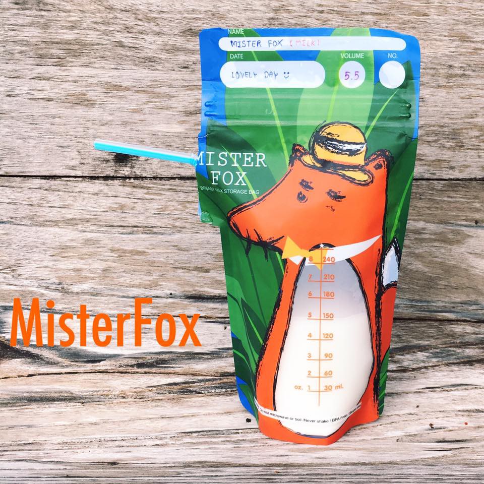 Mister Fox ถุงนมแม่เกรดพรีเมี่ยม (1 กล่อง บรรจุ 25 ชิ้น) Anti Bacteria ถุงนม ถุงเก็บน้ำนม มิสเตอร์ ฟอกซ์ สินค้าล้อตใหม่