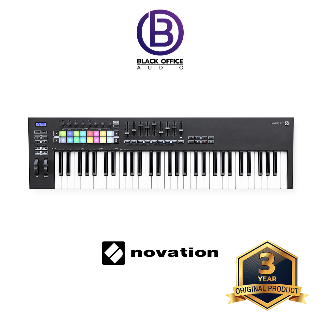 Novation LaunchKey 61 MK III มิดี้ คีย์บอร์ด / ทำเพลง / ทำบีท / Midi Keyboard / Midi Controller (BlackOfficeAudio)