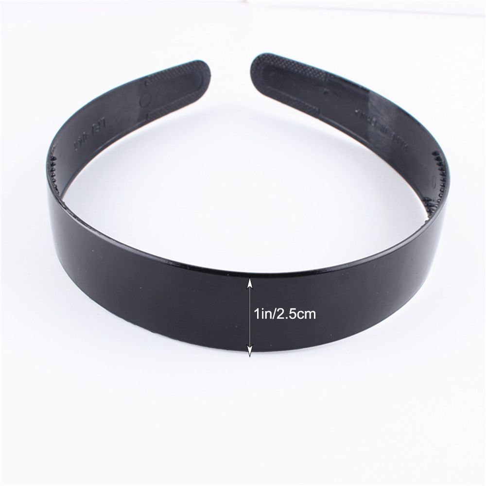 WUXU Outdoor Headwear Accessories Black Sport Hair Hoop Spring Wavy Hair Band Unisex Hairband