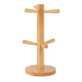 Tree Shape Wood Coffee Tea Cup Storage Holder Stand Kitchen Mug Tree Shape Wood Coffee Tea Cup Storage