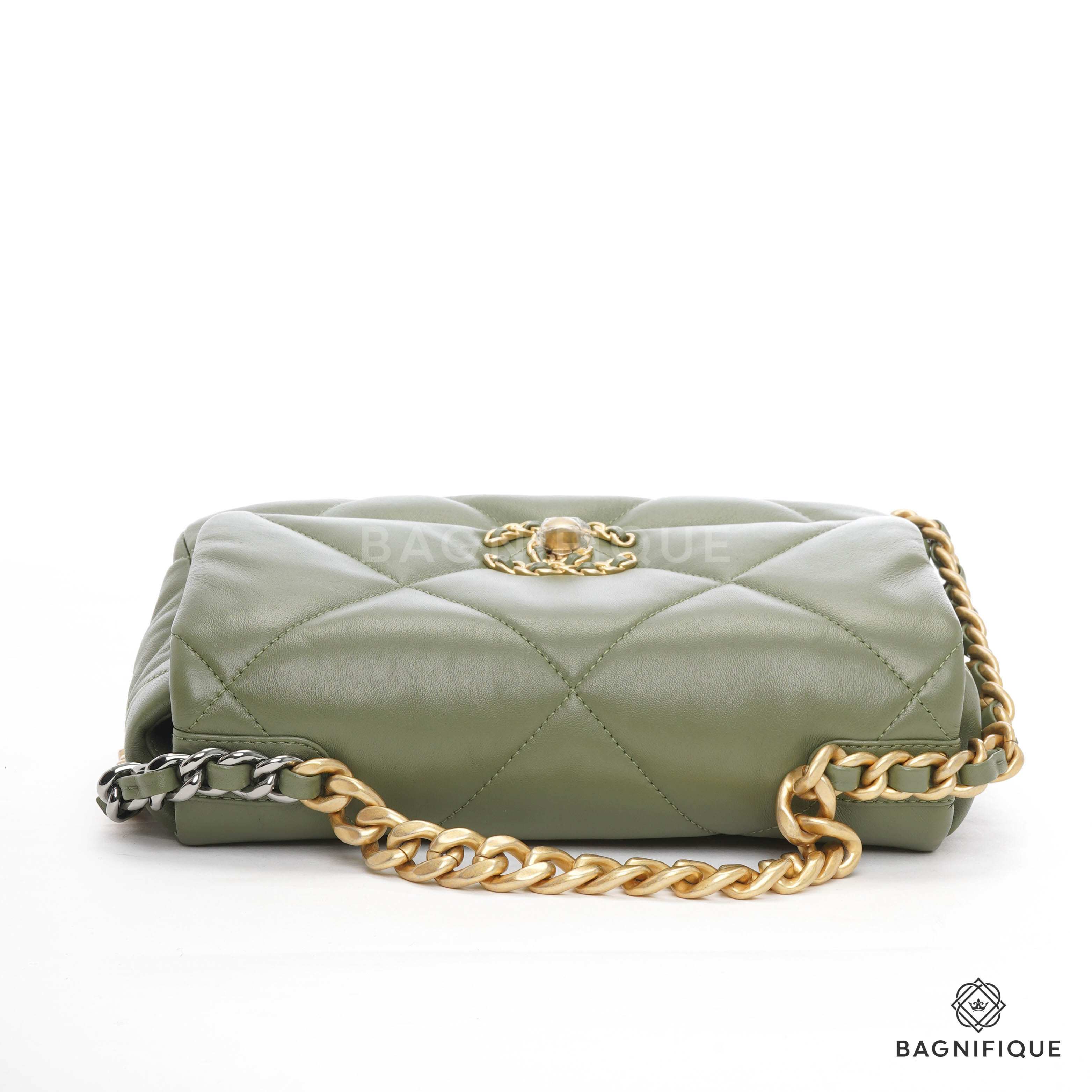 CHANEL GABRIELLE LARGE GREEN TEA LAMB SGHW - bagnifiquethailand