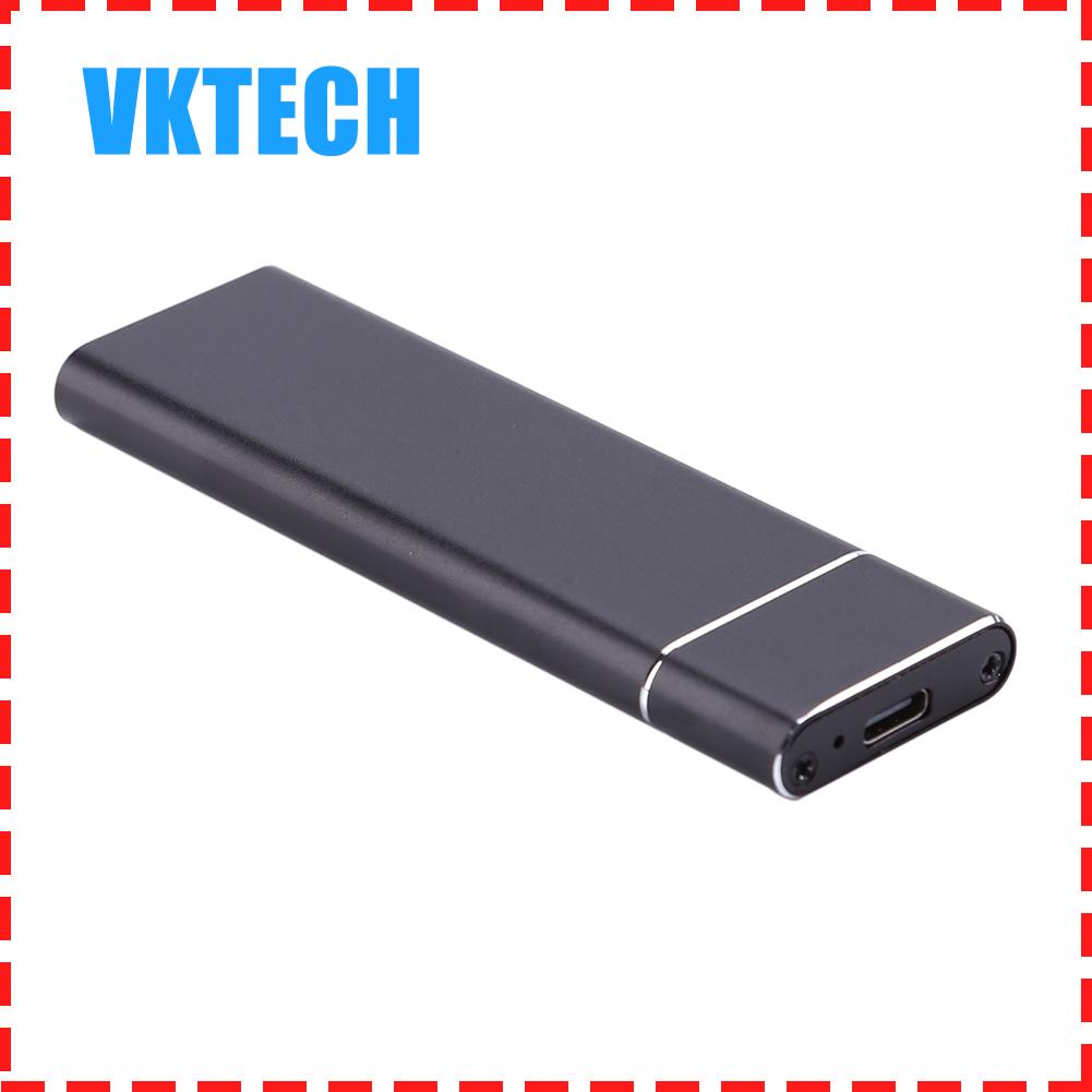 [Vktech] M.2 ฮาร์ดดิสก์ SSD (NGFF) 6 Gbps USB 3.1 ประเภท - C Converter อะแดปเตอร์กล่องเคสแบบปิดทึบ