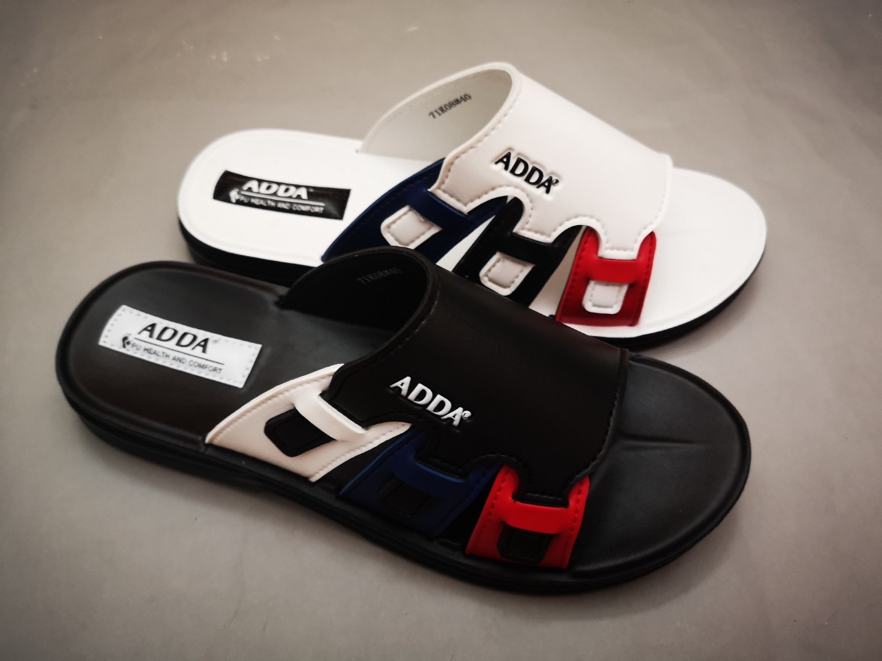Adda แท้ รองเท้าผู้ชายหนังนิ่มใส่ลำลอง รองเท้าแตะผู้ชายแบบสวม ใส่ไม่ ...