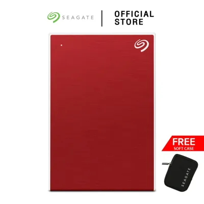[ส่งฟรี] 4TB(สีแดง) NEW BACKUP PLUS EXTERNAL HARD DRIVE PORTABLE 2.5" USB 3.0 แถมฟรี SOFTCASE (STHP4000403)