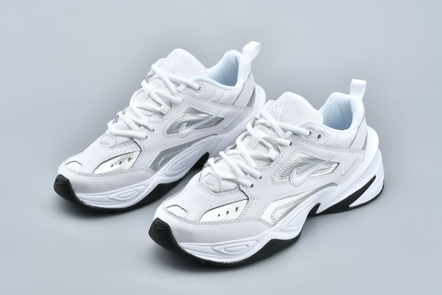 nike m2k tekno essential white silver