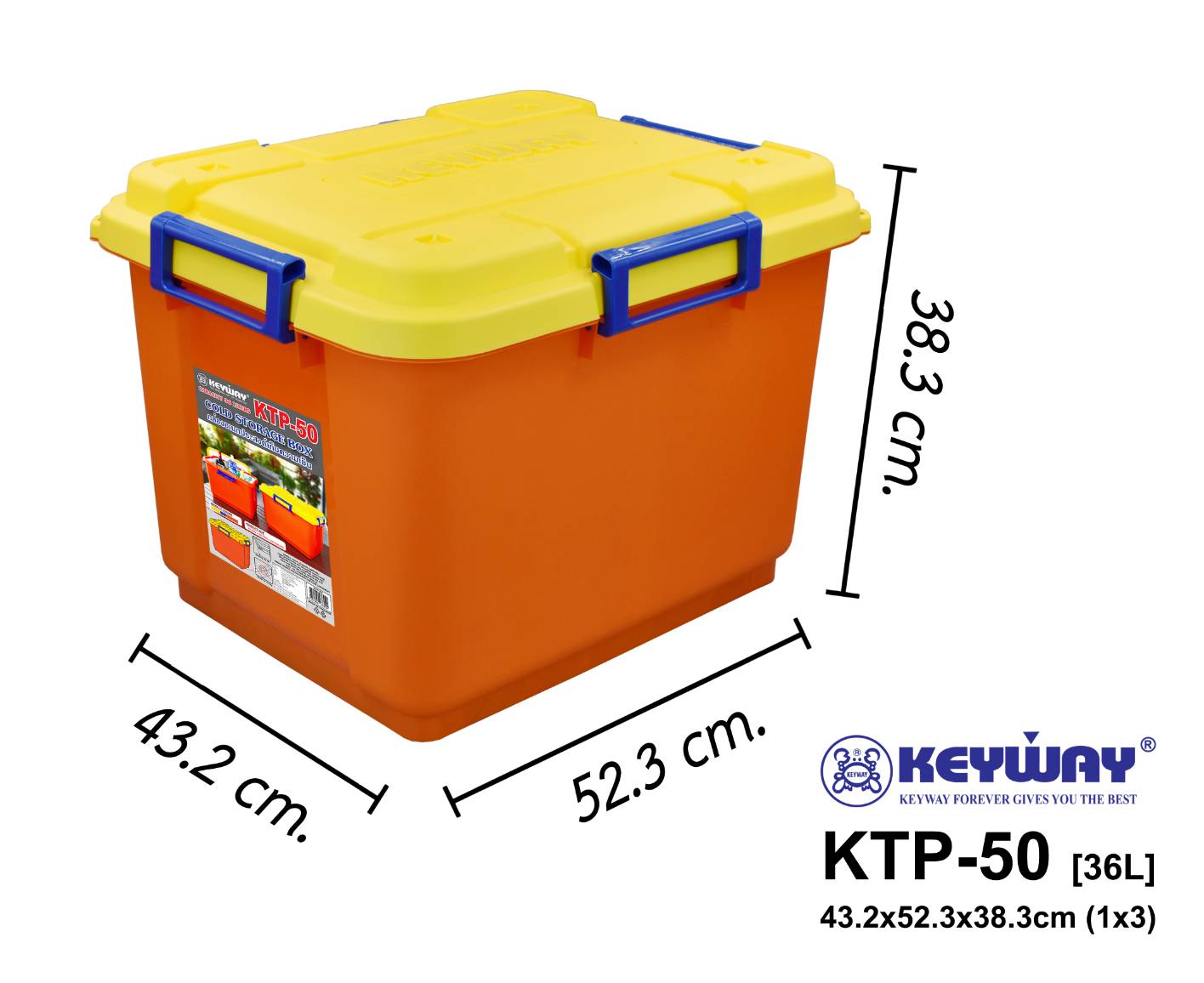 กล่องเก็บรักษาความเย็น 36L (Cold Storage Box) KTP-50 ตรา KEYWAY