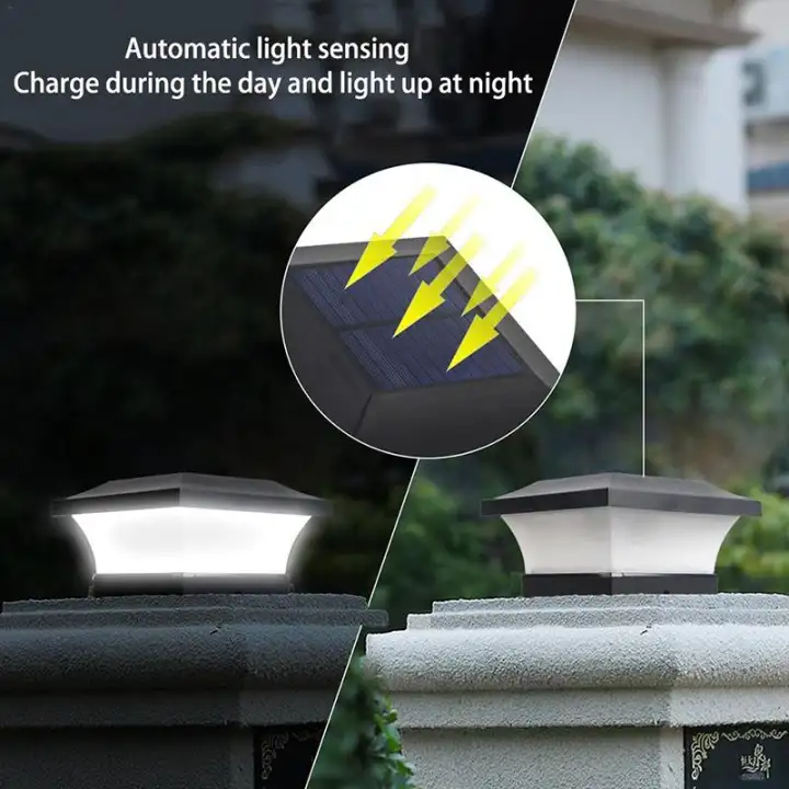 Solar Fence Light Landscape Lamp Garden Post Cap 28leds Solar Fence Light Landscape Lamp Garden