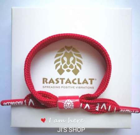 Rastaclat- PositiveVibes (RED) , little lion bracelet สร้อยข้อมือสิงโตเล็ก basketball skate board USA street birthday gift presents man woman fashion