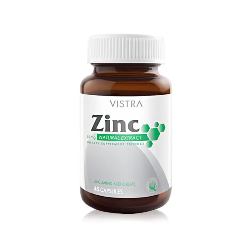 ภาพสินค้าVISTRA Zinc 15mg (45 caps) จากร้าน Healthy Time บน Lazada ภาพที่ 1