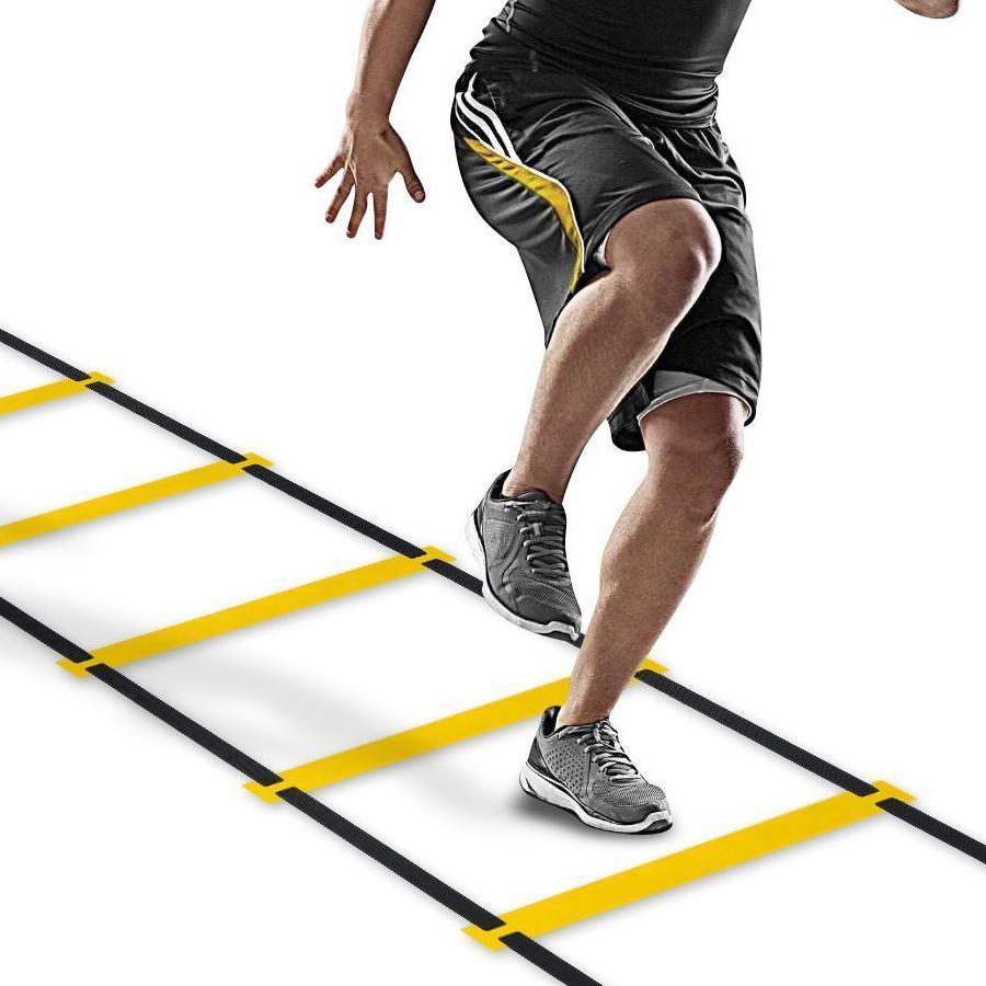 Dailymall บันไดสปีดแลดเดอร์ Speed Ladder บันไดฟิตเนส บันไดวิ่ง บันไดฝึกความคล่องตัว อุปกรณ์ฝึกซ้อมสำหรับนักกีฬา Agility Ladder