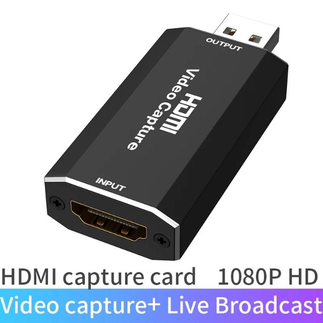 ลดราคา Video Capture Card USB 2.0 HDMI Video Grabberบันทึกกล่องสำหรับPS4 สวิทช์กล้องHDสดสตรีมมิ่งTOคอมพิวเตอร์ #สินค้าเพิ่มเติม แดปเตอร์ สายแปลงสายไฟ PCS Gold HDMI Extender
