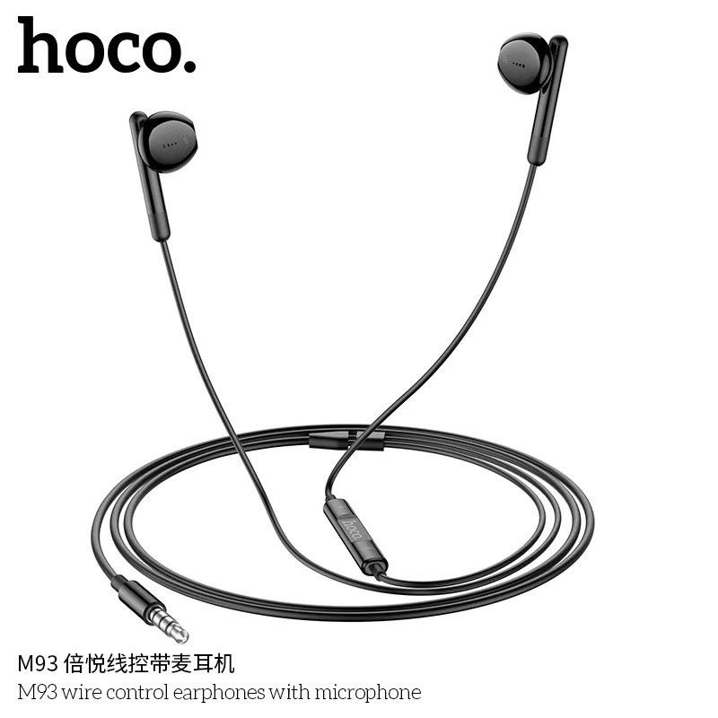 HOCO M93 STEREOชุดหูฟังทรงไอโฟนพร้อมโทรศัพท์มือถึอ 3.5มม - SHOP CZK ...