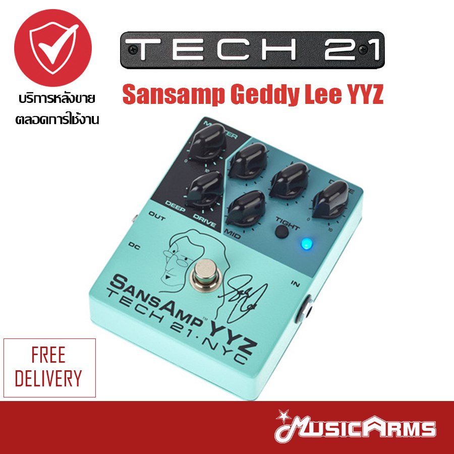 Tech 21 Sansamp YYZ (Geddy Lee) Bass Preamp Pedal - Bass Central