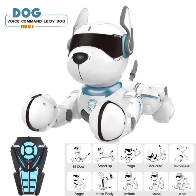 For Children Kids Toys Electronic Simulation Toys Remote Control Voice Control Robot Dog TOS Smart Dancing Singing English Speaking Model Gift