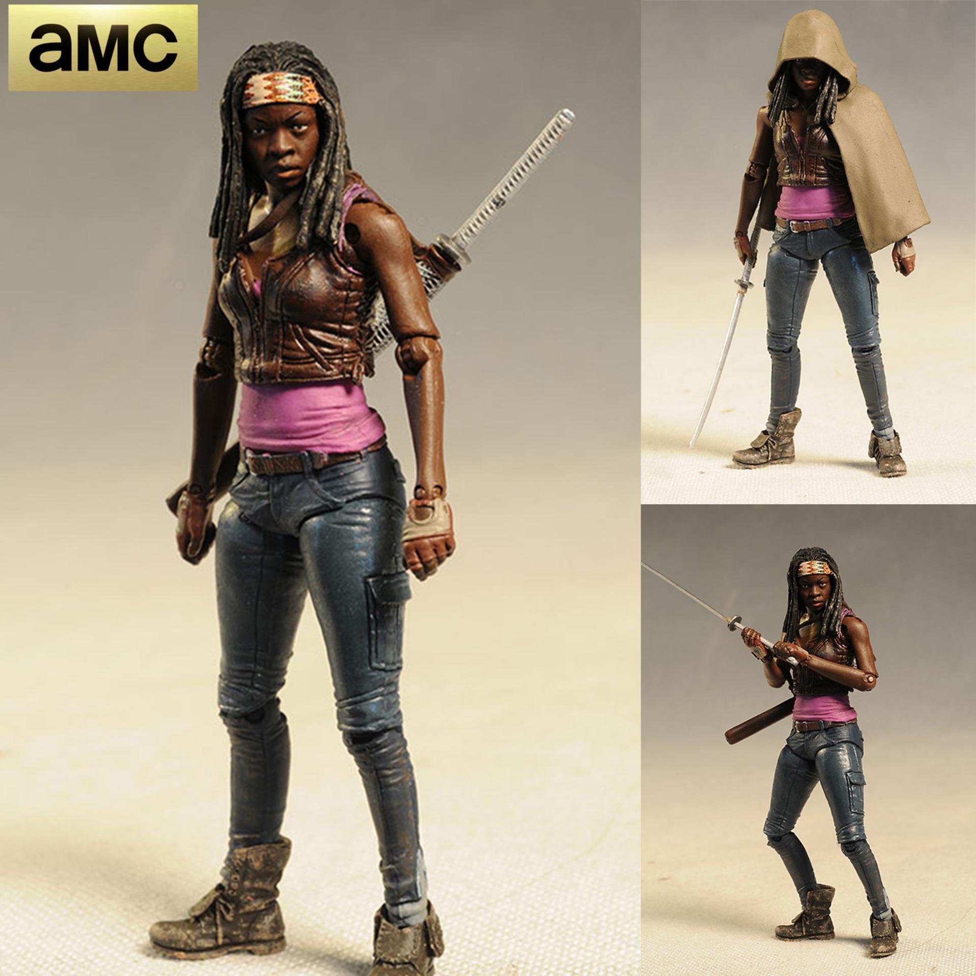 Model โมเดล งานแท้ 100% McFarlane Toys AMC TV Series 6 จาก The Walking Dead เดอะวอล์กกิงเดด Michonne มิโชน ดาไน กูริรา Ver Figma ฟิกม่า Anime ขยับแขน-ขาได้ ของขวัญ Gift อนิเมะ การ์ตูน มังงะ Doll ตุ๊กตา สั่งและนำเข้าจากญี่ปุ่น manga Figure ฟิกเกอร์