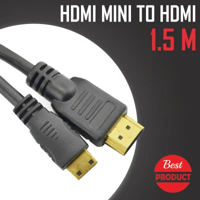สาย Mini HDMI to HDMI สายถัก ยาว 1.5m