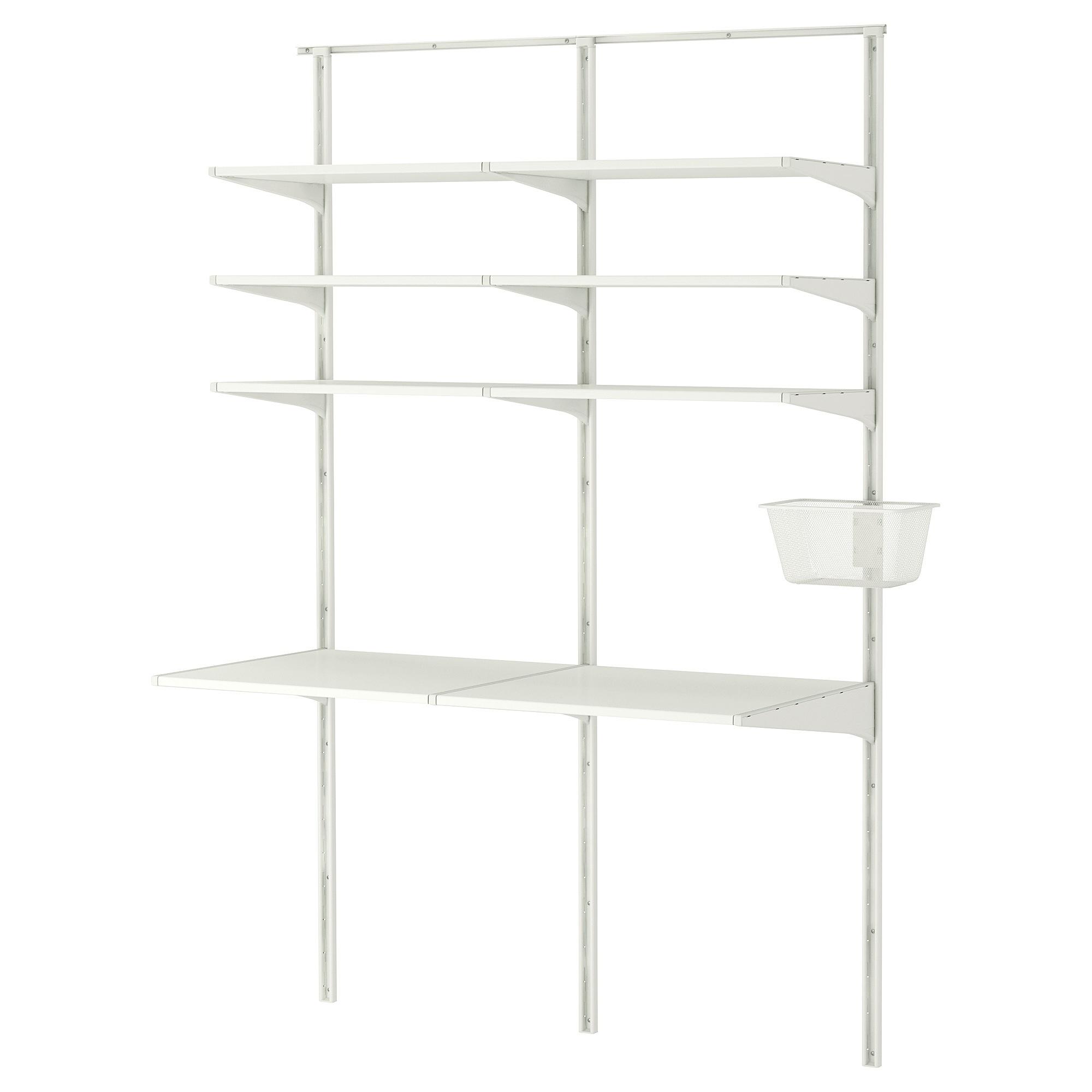 ALGOT Wall upright/shelves, white Melyssa ThaiPick