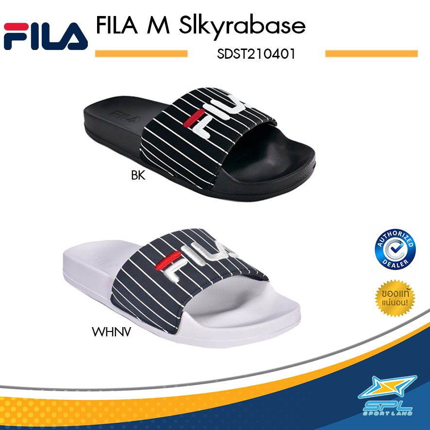 Fila dép xỏ ngón thời trang nam Slkyrabase SDST210401 Đen / Trắng‑Navy (690)