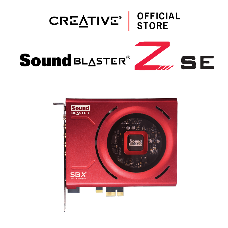 CREATIVE Sound Blaster Z-SE Internal Sound Card คุ้มค่า และพลังเสียงโดดเด่น พร้อม software ใหม่ ซาวด์การ์ด PCI-e ราคา 3,769 บาท*ส่งฟรี
