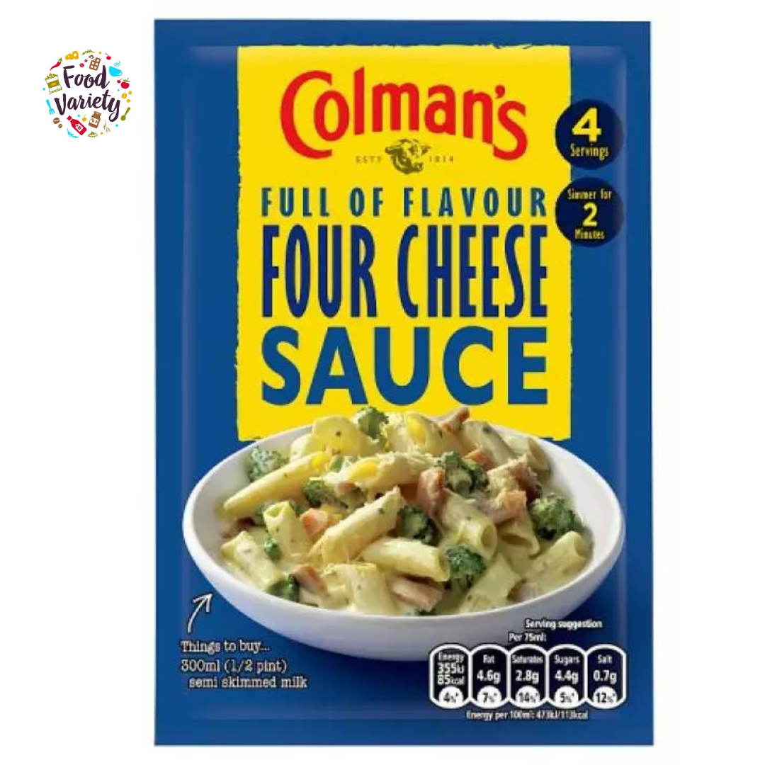 Colman's Four Cheese Sauce Mix 35g โคลแมนส์ ซอสผงสำหรับทำโฟร์ชีส 35g