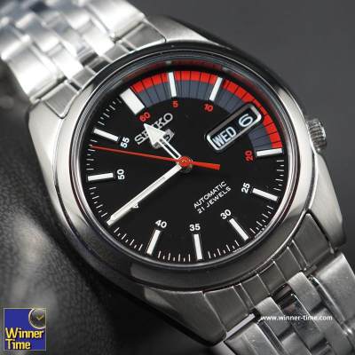 ดูภาพ Winner Time นาฬิกา ผู้ชาย Seiko 5 Automatic 21 Jewels Japan Men's Watch SNK375 รับประกันบริษัท ไซโก ประเทศไทย 1 ปี เพิ่มเติม Winner Time นาฬิกา ผู้ชาย Seiko 5 Automatic 21 Jewels Japan Men's Watch SNK375 รับประกันบริษัท ไซโก ประเทศไทย 1 ปี