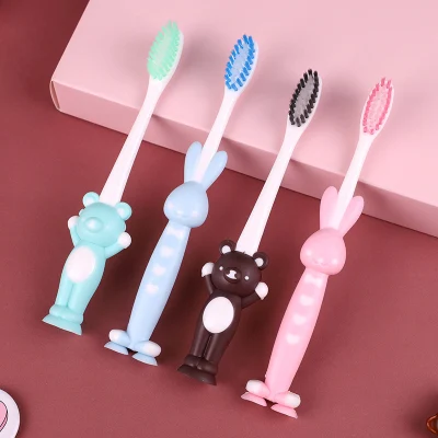 4Pcs/Lot Soft Hair Kids Children's Toothbrush Cartoon Kids Girls Boys Toothbrush 1-12 yrs old