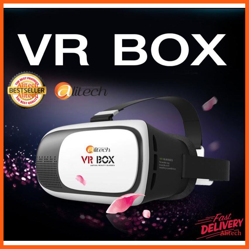 Best Quality Alitech VR Box 2.0 VR Glasses Headset แว่น 3D สำหรับสมาร์ทโฟนทุกรุ่น (White) อุปกรณ์เสริมคอมพิวเตอร์ computer accessories อุปกรณ์อิเล็กทรอนิกส์ electronic equipment อุปกรณ์เชื่อมต่อ Connecting device ที่ชาร์จและแบตเตอรี่ charger and battery